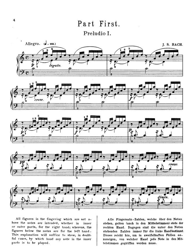 11127巴赫 C大调前奏曲与赋格 钢琴...