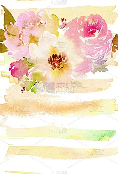 贺卡与水彩花手工制作