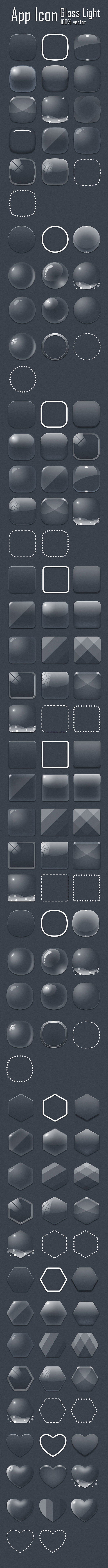 Glass App Icon应用程序图标...