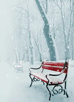 唯美浪漫雪景图片