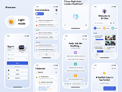 AI Chat Bot (Copilot)-花瓣网|陪你做生活的设计师 | app用户界面设计ui套件模板 Ai Chatbot UI Kit