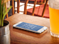 Product Mockup,iPhone 6 on Wooden Table next to a Beer Placeit Stage Image