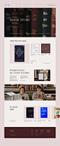 antiquity book e-commerce store UI Webdesign