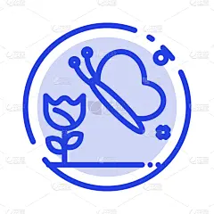 美,蓝色,蝴蝶,线图标,虚线,华丽的,野生动物,壁纸,植物群,花