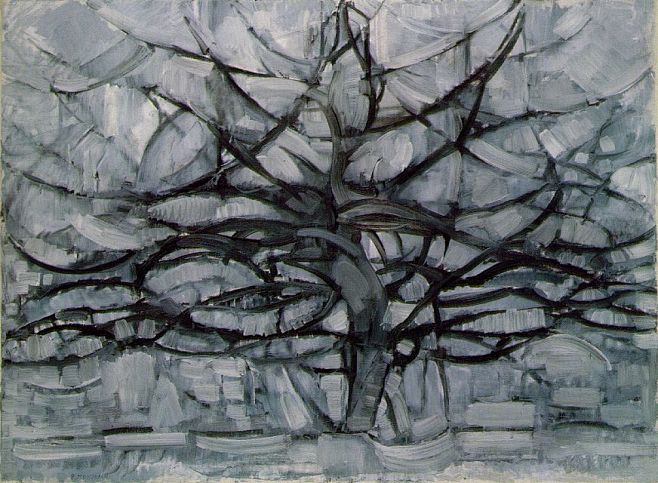  抽象画派的先驱－－彼埃·蒙德里安作品 