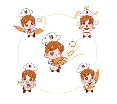 卡通logo设计/卡通吉祥物动作/ 三视图卡通形象动漫手绘-猪八戒网