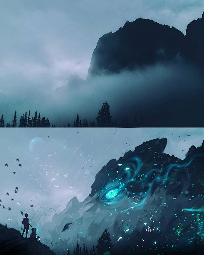 场景插画/场景/场景图 取景于三次元的二...