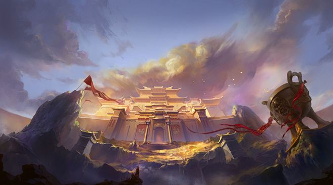 传奇游戏国战背景高清大图沙城 (27)