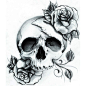 Skull Rose Tattoo that I would love to have as a sleeve. Have 4 or 5 of these going down my arm... YUSSS!!!! I think so.