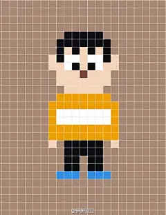 拼豆图案搜集之机器猫，哆啦A梦