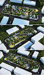 街角公园su模型lumion10场景市政中心公园景观改造SU模型