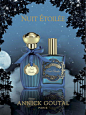 Annick Goutal的一款中性香水Nuit Etoilee，又名“闪亮之夜”，出自调香师Isabelle Doyen之手的Nuit Etoilee是一款木质芳香辛香型香水，融合了香橼、甜橙、薄荷、西伯利亚松树、白桦树脂、白芷、零陵香豆、不凋花的味道，推出时包括曲线和方正两款香瓶造型，香瓶深蓝色儒雅古朴，为EDT淡香水。