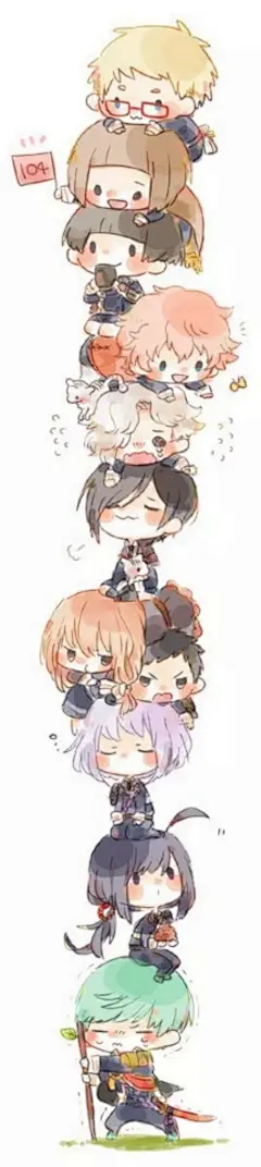 ☬⇝【网络收图，侵权立删】一堆 密集 可爱萌物 全家福 Pixiv p站 繁华 华丽 帅哥 舔屏 素材 插画 美图 卡哇伊 花 涂鸦 壁纸 治愈 动漫 萌妹子 高清 萌 小清新 头像 二次元 唯美 意境 暖色