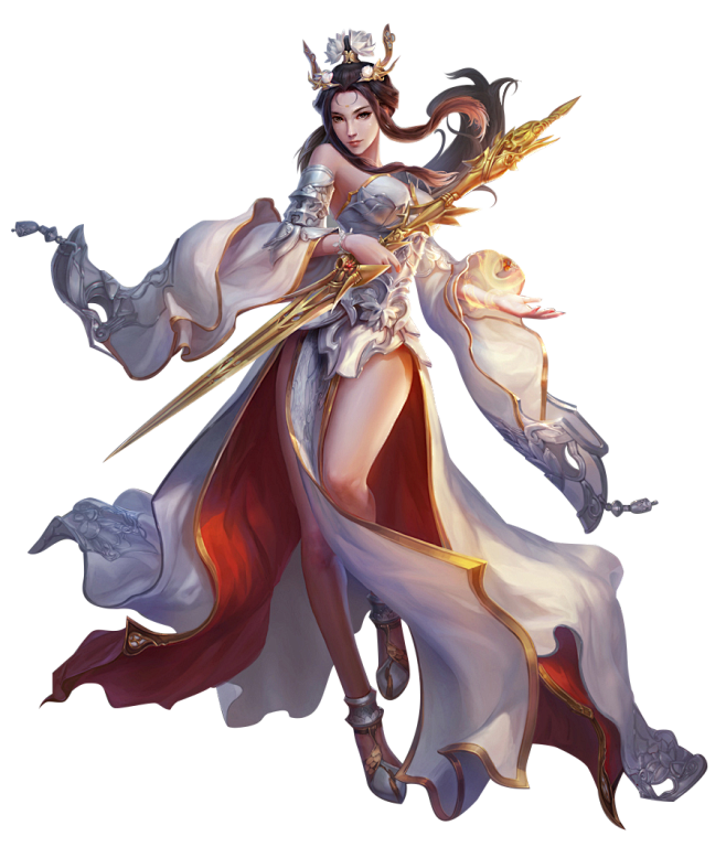 三国游戏-女性人物角色-仙侠唯美战国原画...