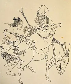                                     中国画---白描人物，
中国画中完全用线条来表现物象的称“白描”。中国画白描作品是以单纯的线条勾勒作为造型手段，无论是工笔画还是写意画，无论是花鸟还是人物，他们都是以线构成，借线的粗细、长短、曲直方圆、轻重缓急、虚实疏密、顿挫刚柔、浓淡干湿在造型上生动运用和有机结合，表现形体的质量感 ​​​​...展开全文c                            