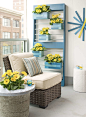 Balcony - contemporary balcony idea in Charlotte