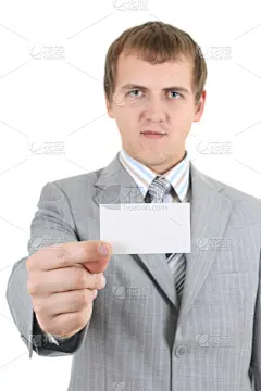 男商人,青年人,名片,面无表情,垂直画幅,贺卡,套装,白人,经理,男性
