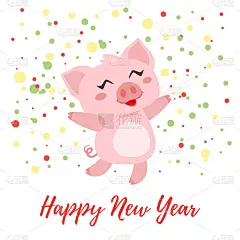 2019年新年，圣诞贺卡