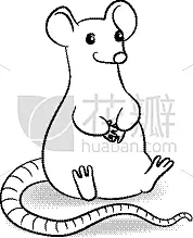 可爱的,老鼠,传统,2020,传统节日,模板,小的,自然美,动物