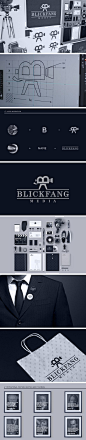 Brand Identity Design for Blickfang Media , Munich based Film Production agency by Pixelinme  eb- i like how the B is included into the design which is also what the company name starts with. the bold and thick type give it a classic and tasteful branding