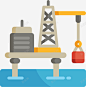 卡通海洋石油开采图标矢量图 UI图标 设计图片 免费下载 页面网页 平面电商 创意素材