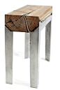 wood and concrete