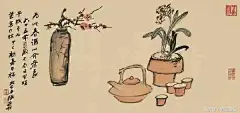 张大千是全能型画家，其创作达“包众体之长，兼南北二宗之富丽”，集文人画、作家画、宫廷画和民间艺术为一体。于中国画人物、山水、花鸟、鱼虫、走兽，工笔、无所不能，无一不精。诗文真率豪放，书法劲拔飘逸、外柔内刚、独具风采。
张大千特别在山水画方面卓有成就。后旅居海外，画风工写结合，重彩、水墨融为一体，尤其是泼墨与泼彩，开创了新的艺术风格，因其诗、书、画与齐白石、溥心畲齐名，故又并称为“南张北齐”和“南张北溥”，名号多如牛毛。与黄君璧、溥心畲以“渡海三家”齐名。二十多岁便蓄著一把大胡子，成为张大千日后的特有标志。
