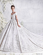 rami al ali 2018 bridal short sleeves off the shoulder v neck full embellishment princess ball gown a  line wedding dress royal train (3) mv