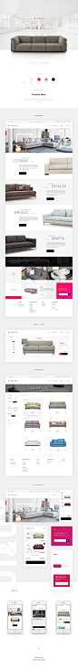Furniture store : Online store of furniture in a light minimal style