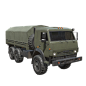 重型军用运输补给卡车3D模型