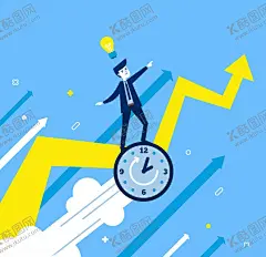 钟表 【酷图网】手表,钟表,时间,效率,插图,手绘,插画,Ai矢量,图片素材