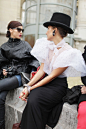 They Are Wearing: Paris Fashion Week - Slideshow - WWD.com #街拍# #时尚# #潮人#