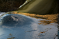 Abstract Expressionism mirror reflection water river dambovita abstract line