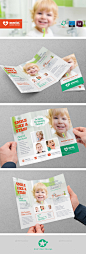 Kids Dental Tri-Fold Templates - Brochures Print Templates