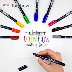 日本Tombow 蜻蜓笔之助彩色签字水彩笔绘画儿童手绘 签名 贺卡-淘宝网