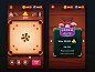 app board game Carrom game Game Art ILLUSTRATION  mobile game Pawn UI vector