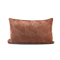 『芳华』新品铁锈红橘红色刺绣线条抱枕新中式客厅靠枕样板间腰枕-淘宝网