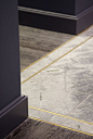 All in the details - Brass inlay and stone flooring: 