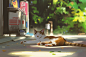 Lazy cat, Atey Ghailan : Hey everyone, went to catcon last weekend and had to paint something inspired by that for this weeks episode, was really fun