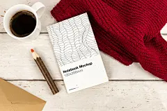 timg 1 - 优雅的秋天秋季树叶场景的自然名片VI设计样机展示PSD模型mockups素材