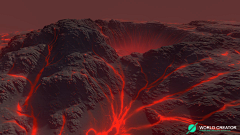 欧耶女神姐姐采集到火山岩浆保暖背景