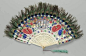 18至19世纪，中国出口西方国家的羽扇，现藏于美国波士顿博物馆。