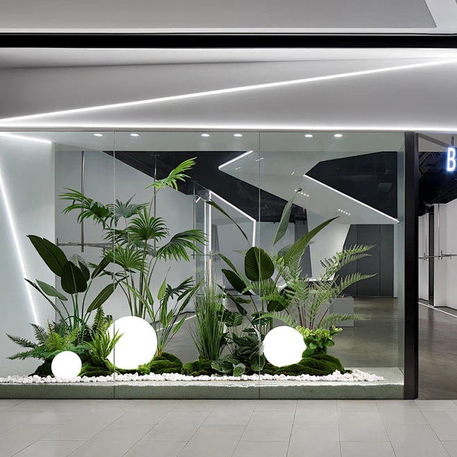 大型落地仿真绿植造景组合室内景观植物家居卖场橱窗装饰场景布置-淘宝网-花瓣网