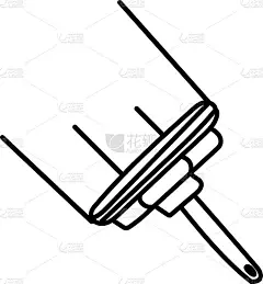 窗口刮水器卡通轮廓涂鸦风格矢量项目