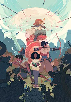 画师Ricardo Bessa插画作品
他偏爱独特的人物和引人注目的色彩组合以及线条来表现画中的意境
从大自然，漫画和神话中汲取灵感
以及他在阳光明媚的葡萄牙和各种奇怪艺术中的成长经历
他试图描绘一个比你期望的更加神奇的世界
#插画分享# #从美到美好# ​​​​