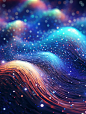 PPT科技背景星云系列