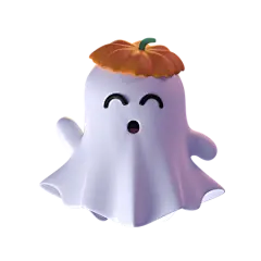 Cute Ghost 3D Icon