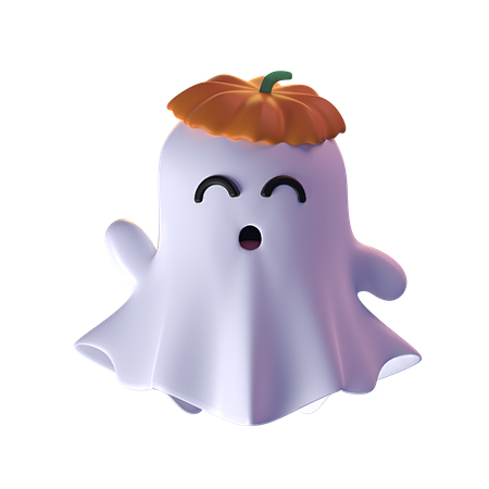 Cute Ghost 3D Icon