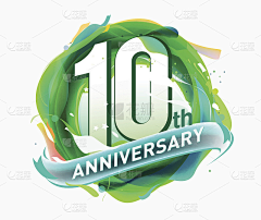 明天的今天是明天采集到周年海报-数字图标-logo