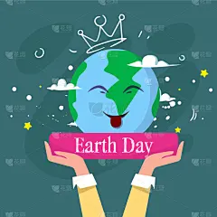 可爱的,地球日,动物手,贺卡,幸福,明信片,白昼,有机食品,自然,问候